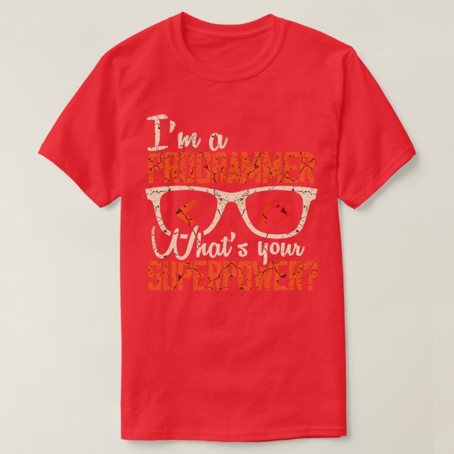 T-shirt Drôle Programmeur 1 (Design devant)