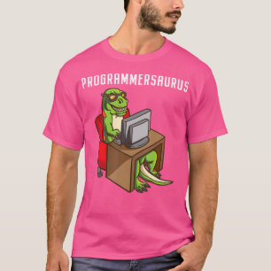 T-shirt Drôle Programmeur T Rex Dinosaur Programmation Cod