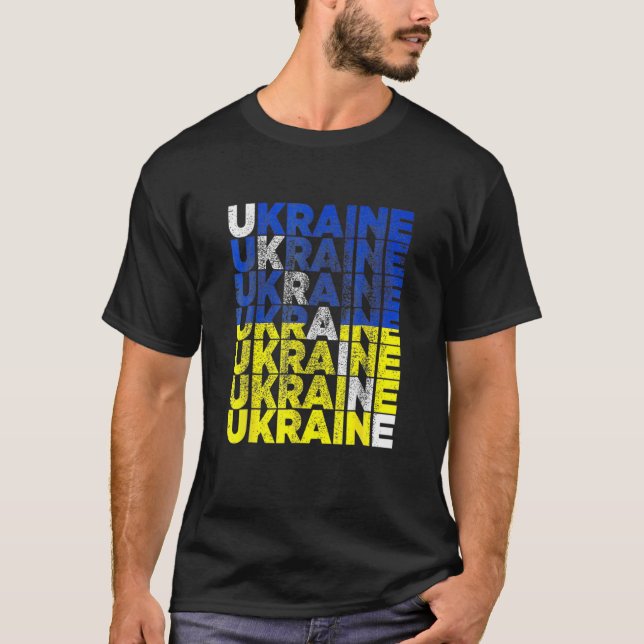 T-shirt Drôle Puck Foutine Mème Je Suis Aux Côtés De L'Ukr (Devant)