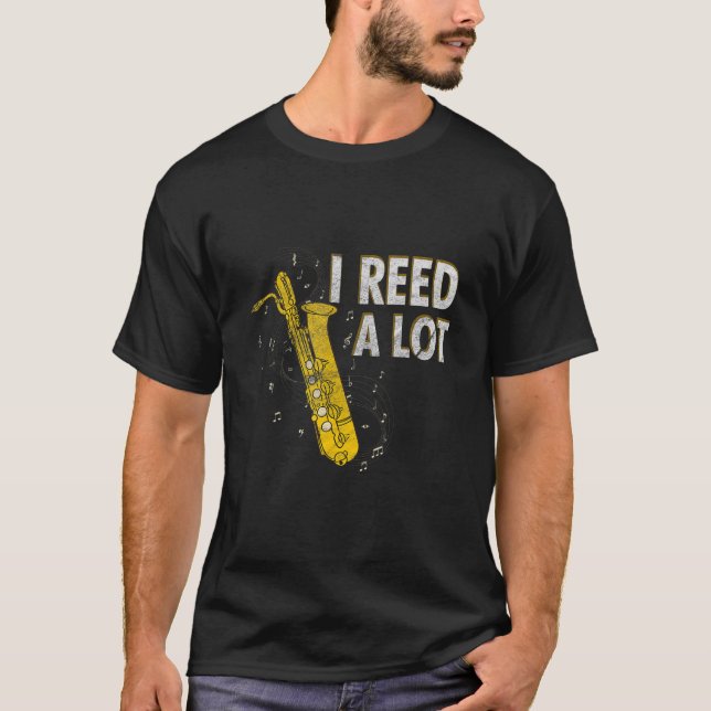 T-shirt Drôle Pun J'Ai Beaucoup Reed (Devant)