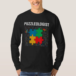T-shirt Drôle Puzzleologist Jigsaw Puzzles Math Lover