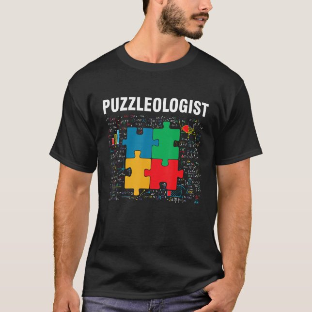 T-shirt Drôle Puzzleologist Jigsaw Puzzles Math Lover (Devant)