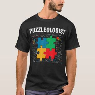 T-shirt Drôle Puzzleologist Jigsaw Puzzles Math Lover