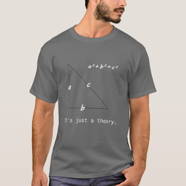 T-shirt Drôle Pythagore Théorème Math Algebra (Devant)