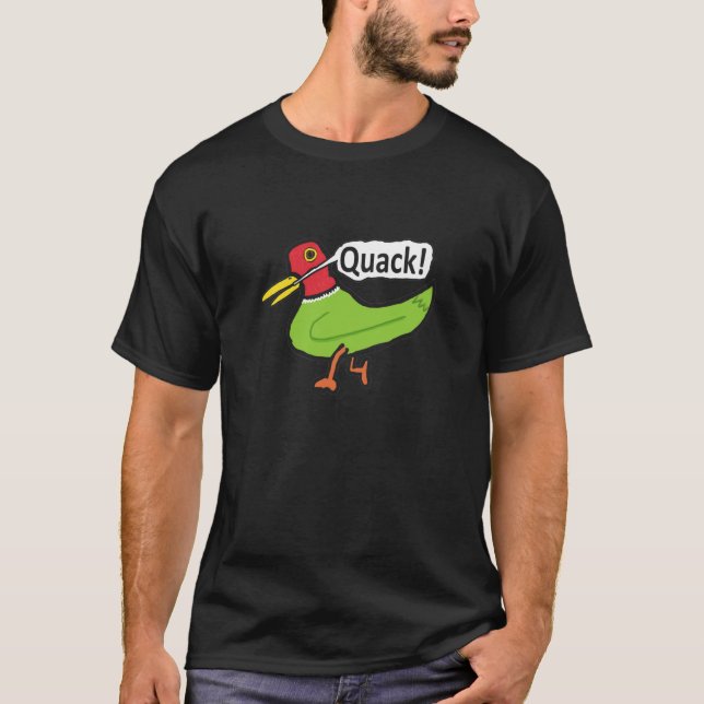 T-shirt Drôle Quacking de canard (Devant)