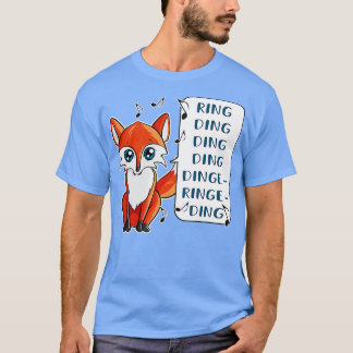 T-shirt Drôle Que dit le Fox Fox Lover Tee Don