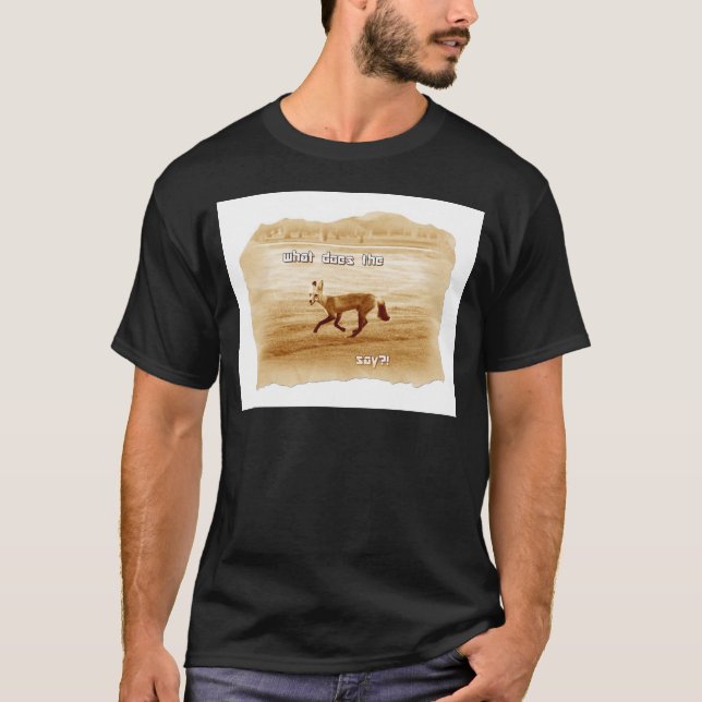 T-shirt drôle que dit le renard (Devant)