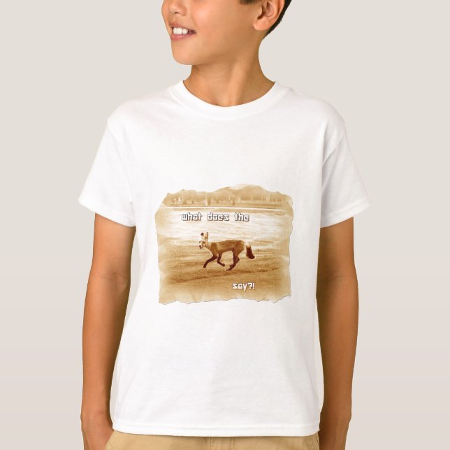 T-shirt drôle que dit le renard (Devant)