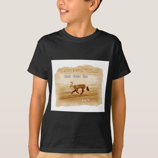 T-shirt drôle que dit le renard (Devant)