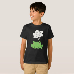 T-shirt Drôle Qui a laissé sortir les grenouilles