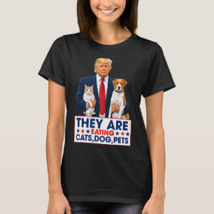 T-shirt Drôle qu'ils mangent les chiens les chats les anim