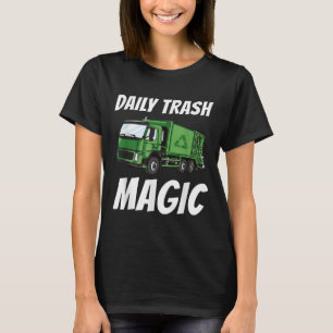T-shirt Drôle Quotidien Trash Magique Citation Costume pou
