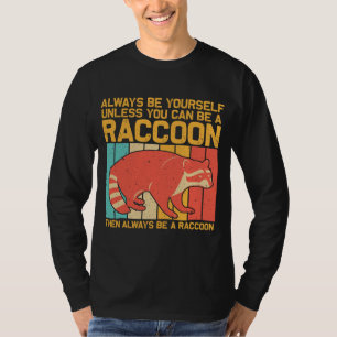 T-shirt Drôle Raccoon Design Pour Hommes Femmes Raccoon Lo