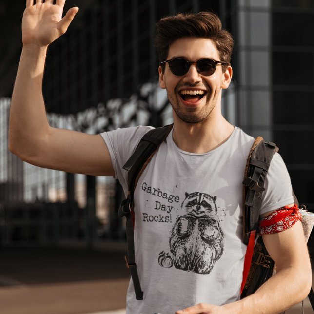 T-shirt Drôle Raccoon Manger des ordures Dessin Déchets (Créateur téléchargé)