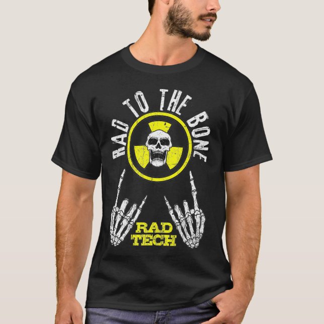T-shirt Drôle Rad Bone Rad Tech Cadeau Hommes Femmes Cool  (Devant)