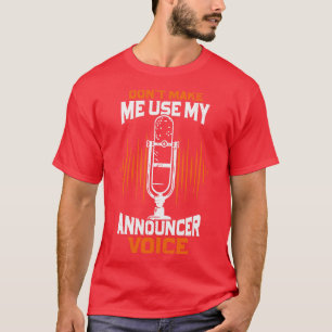 T-shirt Drôle Radio Public Adresse Annonceur Cadeau