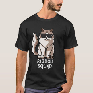 T-shirt Drôle Ragdoll Cat Squad Maman pour Noël