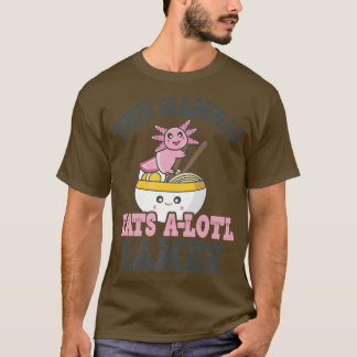 T-shirt Drôle Ramen Aimant Mammas mignon Axolotl Manger Ra