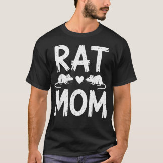 T-shirt Drôle Rat Pour Femmes Filles Maman Rongeur Rat