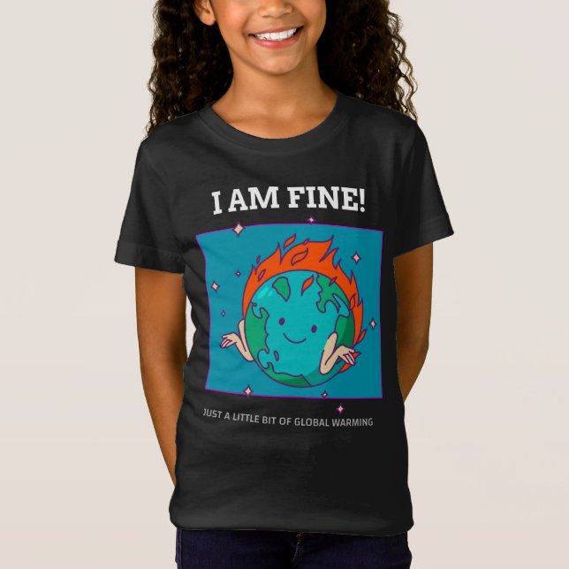 T-Shirt Drôle Réchauffement climatique de la Terre Je vais (Devant)