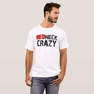 T-shirt drôle Redneck blanc