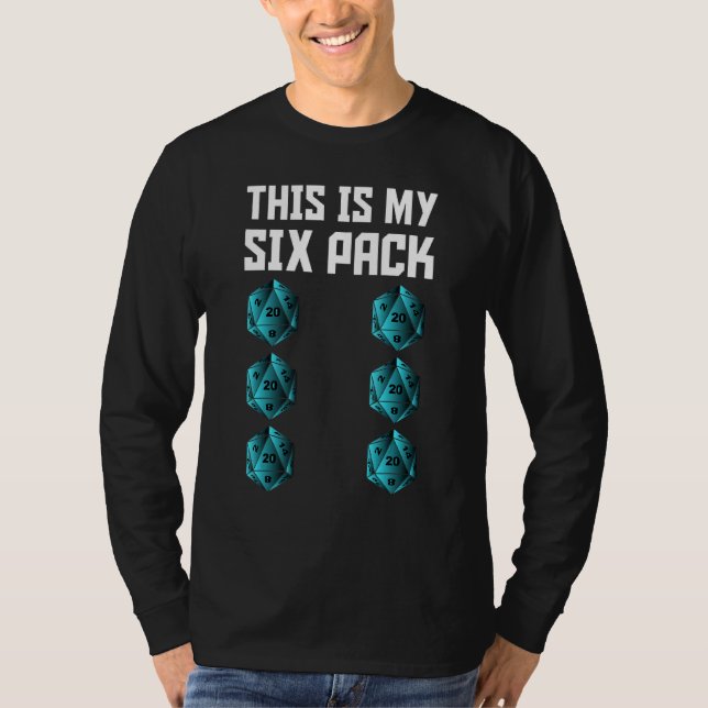 T-shirt Drôle Regardez Mes Six Diches De Pack Pour Dragons (Devant)