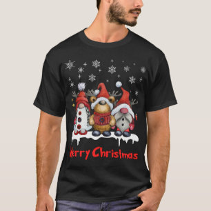 T-shirt Drôle Reindeer Gnomes Noël