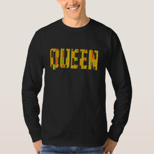 T-shirt Drôle Reine Africaine Pour Femmes Cool Kente Cloth