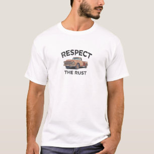 T-shirt drôle RESPECTEZ LA ROUILLE Camionnette Papa Blague