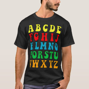 T-shirt Drôle Retour À L'École Hi Alphabet Pré K maternell