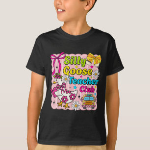 T-shirt Drôle Retour À L'École Silly Goose Teacher Club Hu