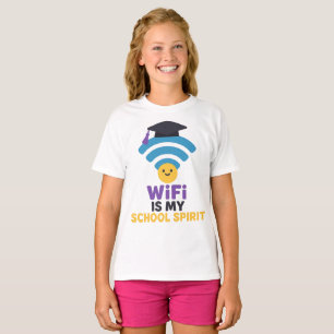 T-shirt Drôle Retour à l'école WiFi Spirit Cadeau étudiant