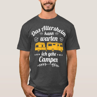 T-shirt Drôle retraité camping de retraite camper