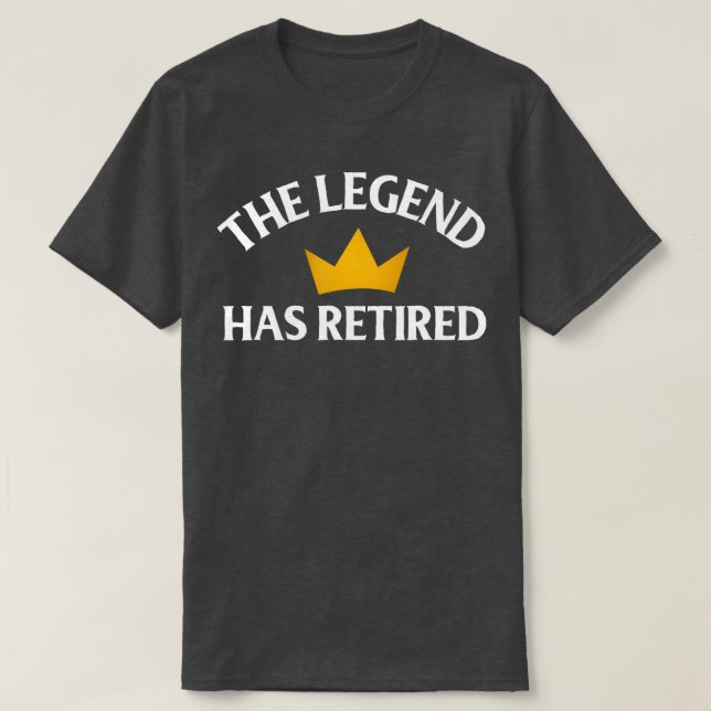 T-shirt Drôle Retraite La Légende A Officiellement Retrait (Design devant)