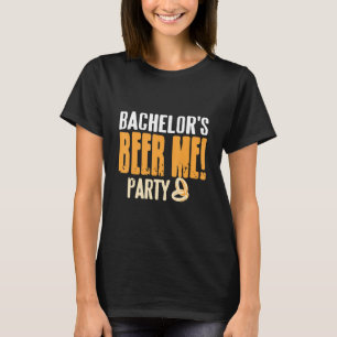 T-shirt drôle rétro Bachelor's Beer Me! Party Cade