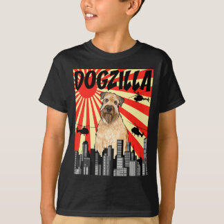 T-shirt Drôle Rétro Chien Japonais Dogzilla Wheaten à Poil