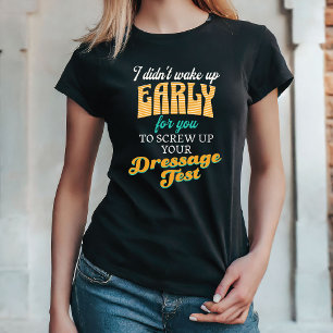T-shirt Drôle Retro Entraîneur Cheval Dressage Show Equest