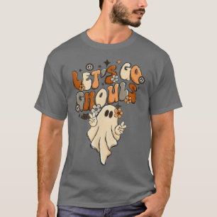 T-shirt Drôle Retro Halloween Allons Gouls