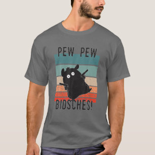 T-shirt Drôle Retro Hamster Guinée Pochon Pew Pew