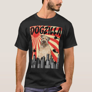 T-shirt Drôle Retro Japonais Dogzilla Soft Coat Wheaten