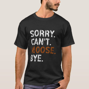 T-shirt Drôle Retro Moose Animal Design Pour Hommes Femmes