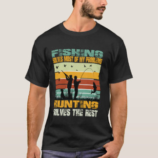 T-shirt Drôle rétroMes copains de pêche m'appellent Papa M
