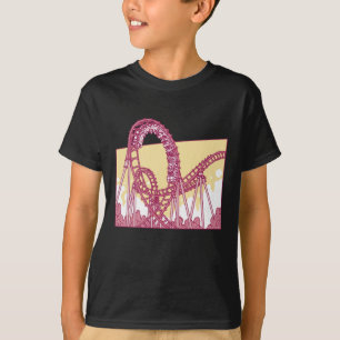T-shirt Drôle Rollercoaster Amusement Park Cadeau