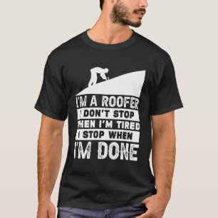 T-shirt Drôle Roofer Design Homme Cadeau