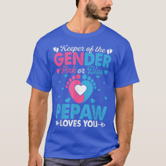 T-shirt Drôle Rose Ou Bleu Pepaw Vous Aime Genre Révéler C