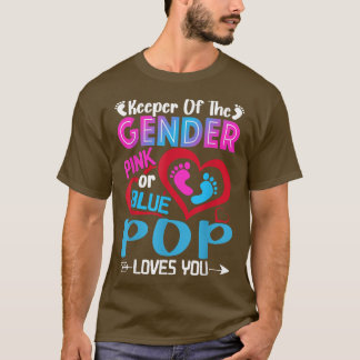 T-shirt Drôle Rose Ou Bleu Pop Vous Aime Genre Reveil Cut