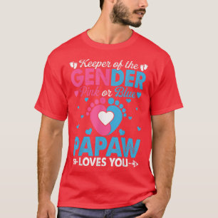 T-shirt Drôle Rose Ou Papaw Bleu Vous Aime Genre Révélatio