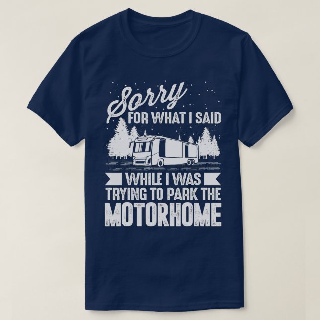 T-shirt Drôle RV Camping Hommes Femmes Camping Parking Mot (Design devant)