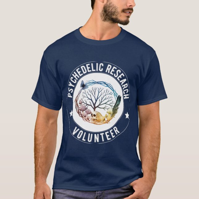 T-shirt Drôle s À propos de Psilocybin Recherche psychédél (Devant)