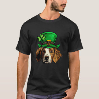 T-shirt Drôle Saint Patrick Brittany Spaniel Chien